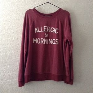 Allergic to Mornings Sweatshirt